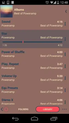 Poweramp Flat Vintage Skin android App screenshot 0